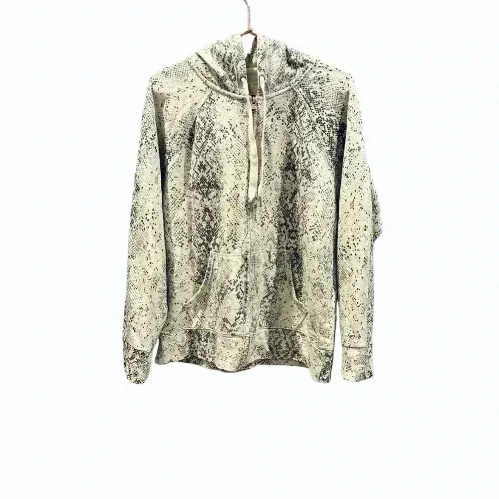 Calvin Klein winter white snake skin hoodie size M - Picture 4 of 8